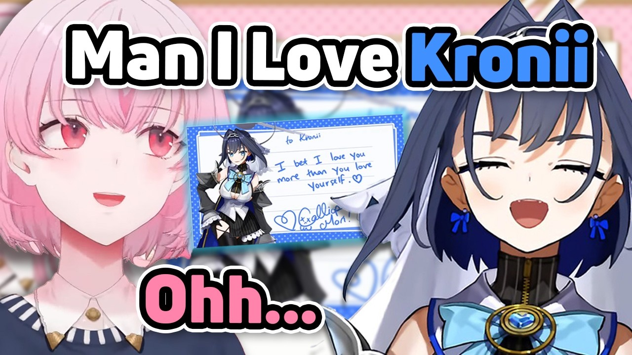 Calli underestimated how much Kronii loves herself 【Hololive】