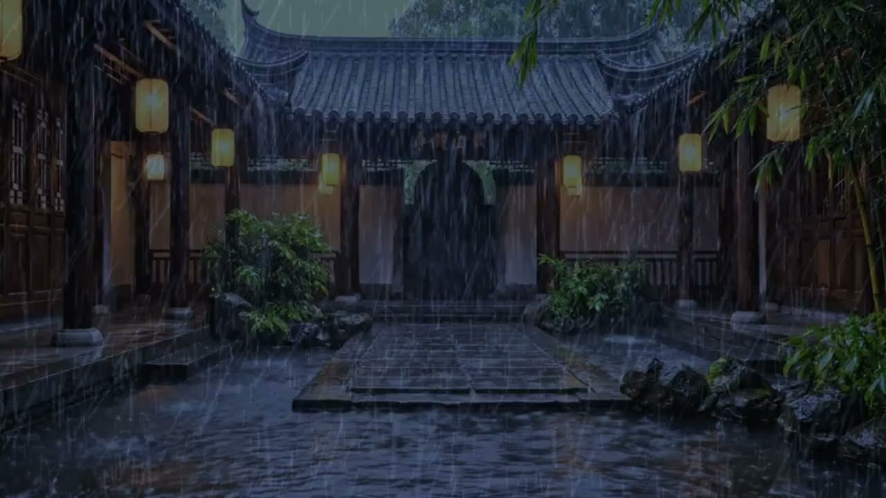 WARNING: Instantly Sleepy 🌧️ Tropical Rainstorm Hits a Lonely Wooden House at Midnight #sleepsounds