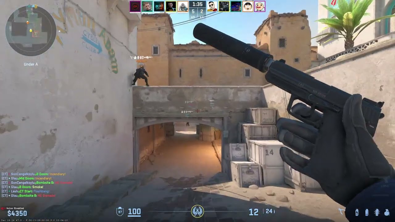 CS2 Competitive on Dust2 | No Commentary Gameplay | Counter-Strike 2 #16