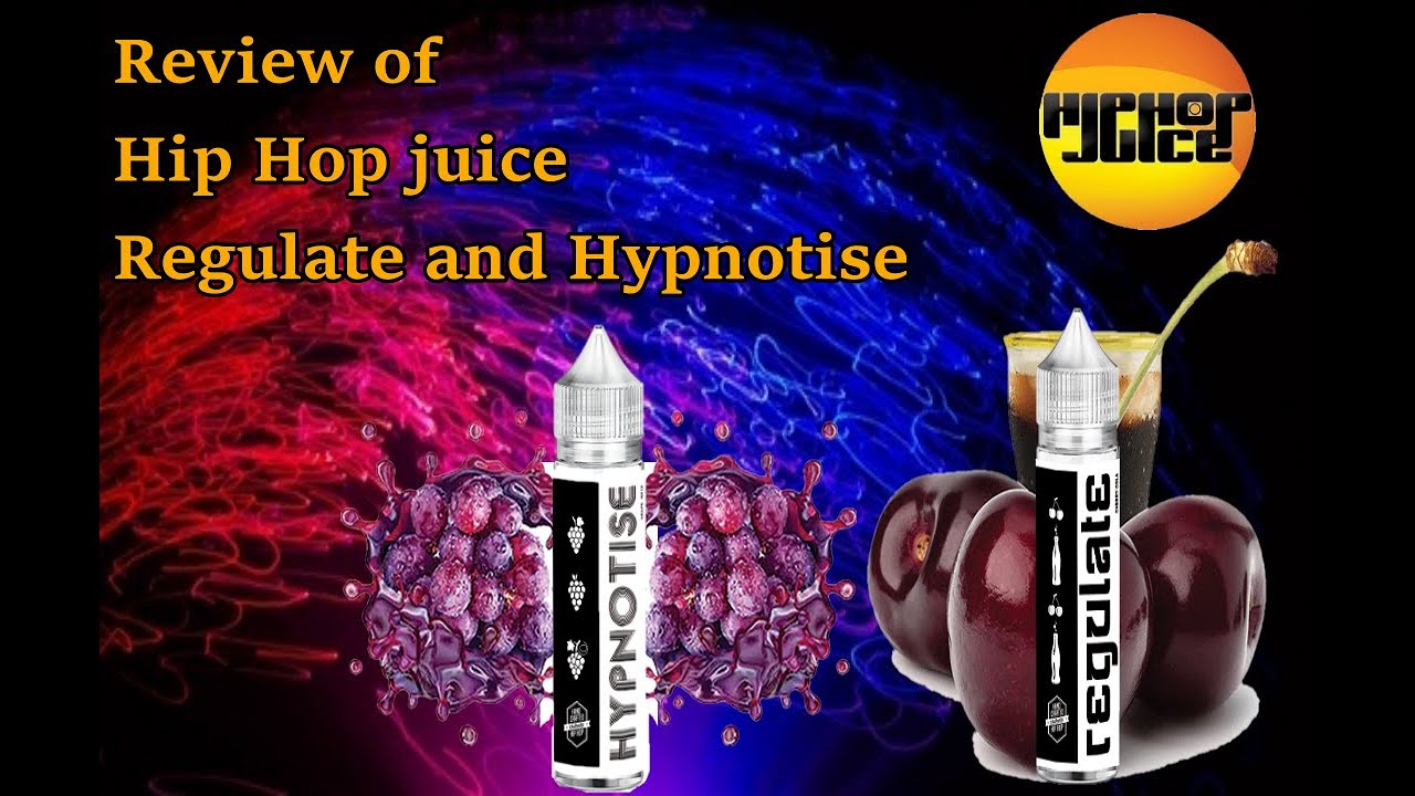 A grape soda and a cherry cola?  Review of Hip Hop juice Eliquids Regulate and Hypnotise