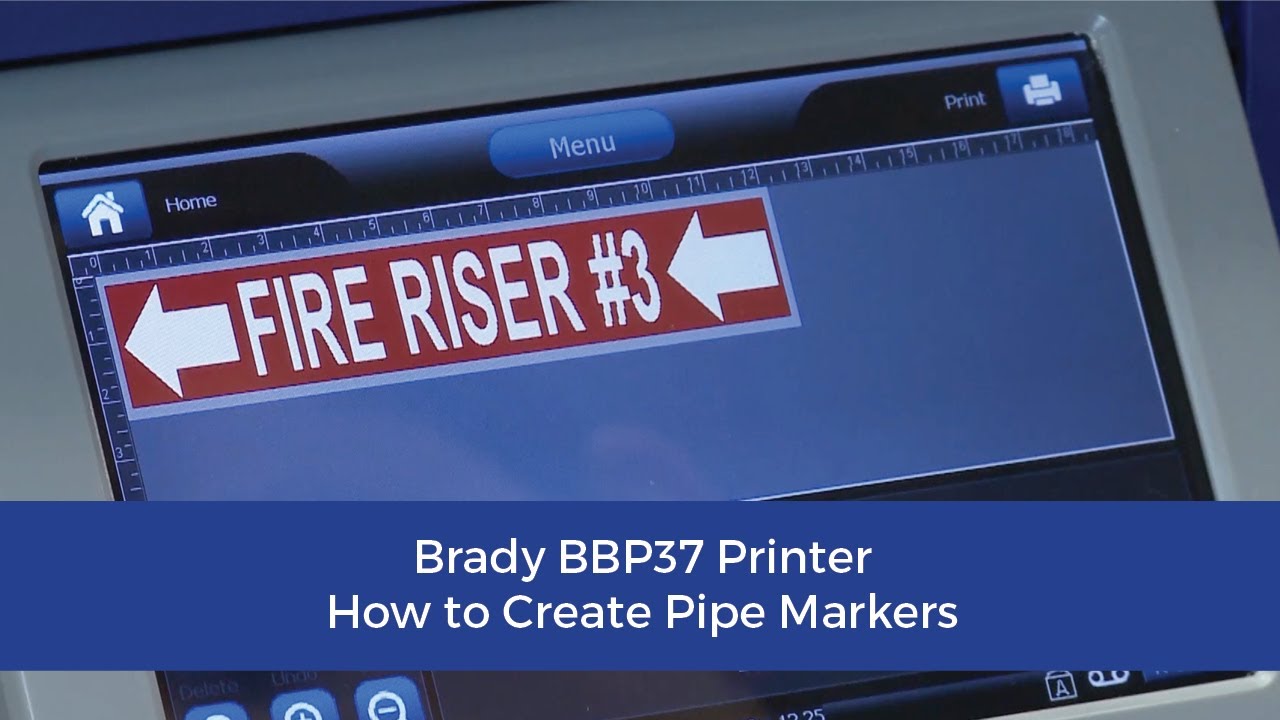 BBP®37 Sign & Label Printer - How to Create Pipe Markers