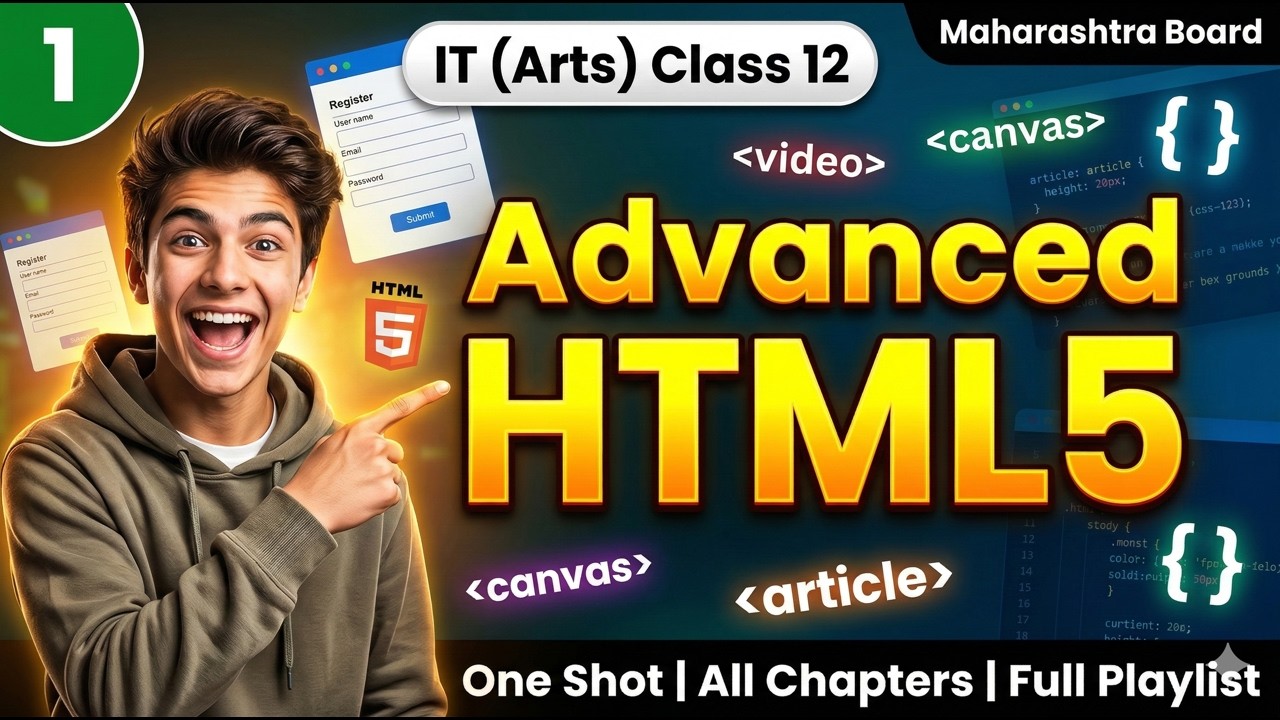 1 Advanced HTML5 Ch 1 IT Arts Class 12 Maharashtra Board