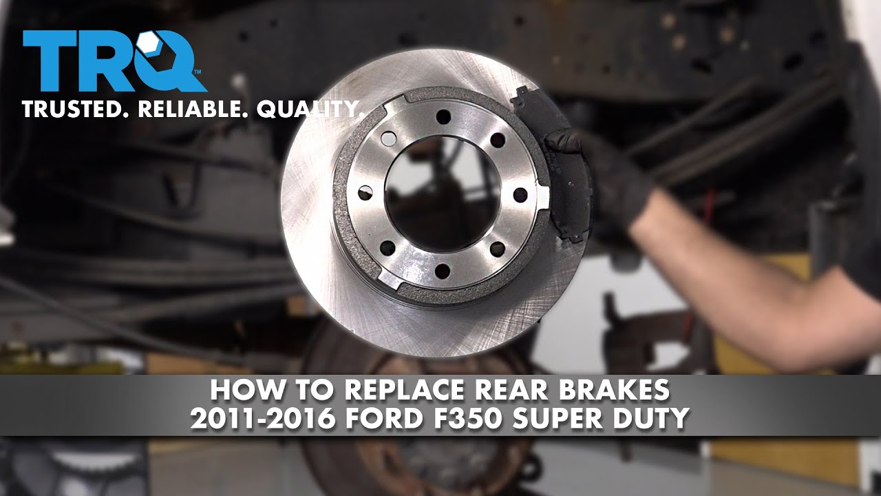 How To Replace Rear Brakes 2011-2016 Ford F350 Super Duty