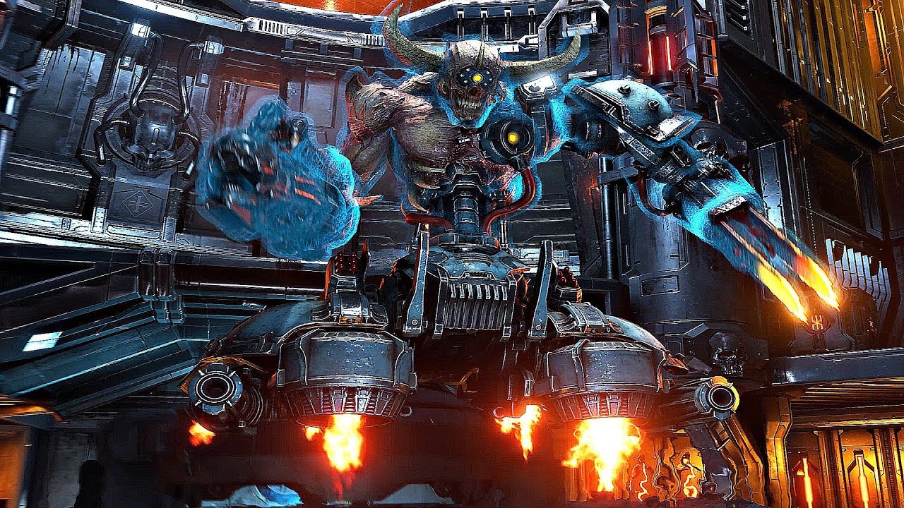 DOOM ETERNAL - Doom Hunter Boss Fight (4K 60FPS ULTRA)