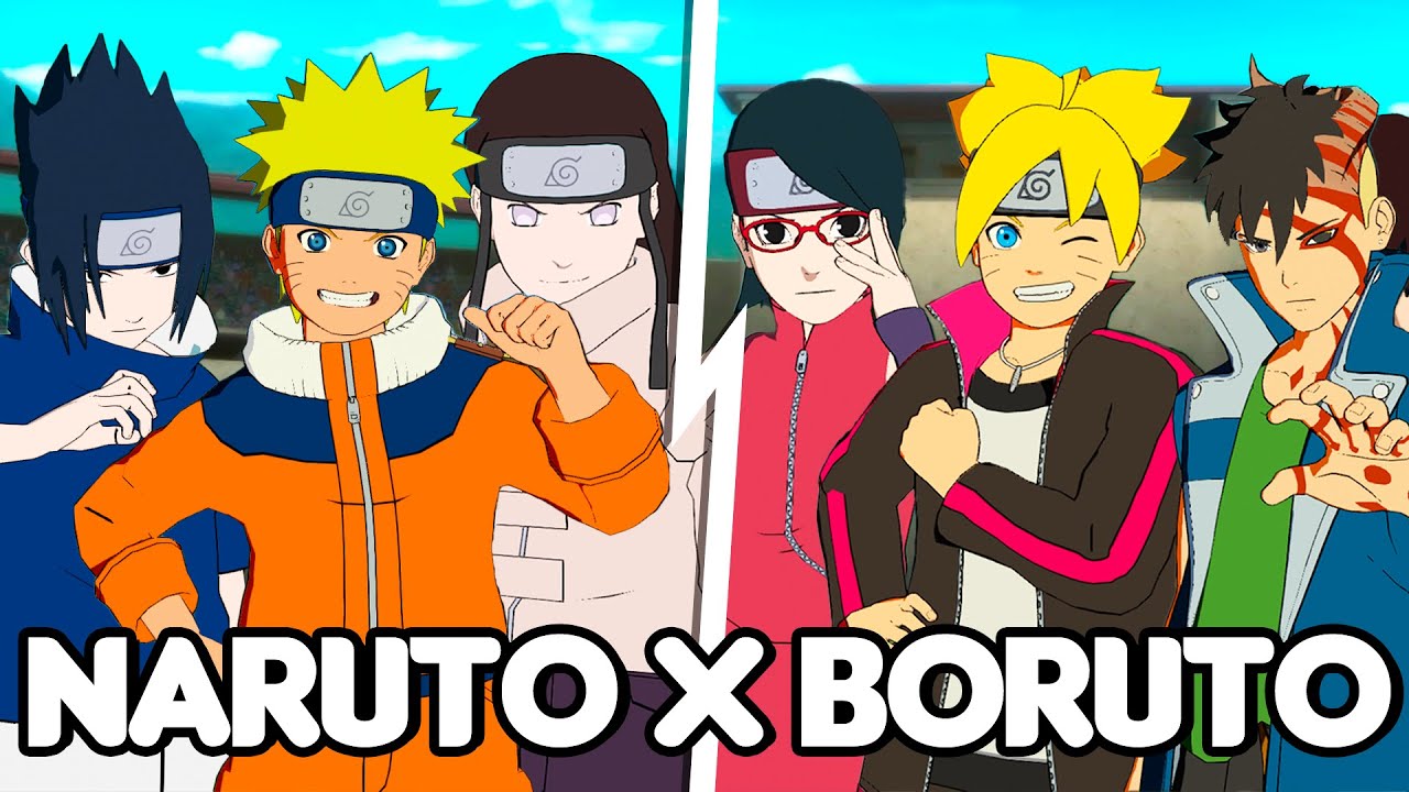 NARUTO CLASSICO VS BORUTO no NARUTO STORM CONNECTIONS