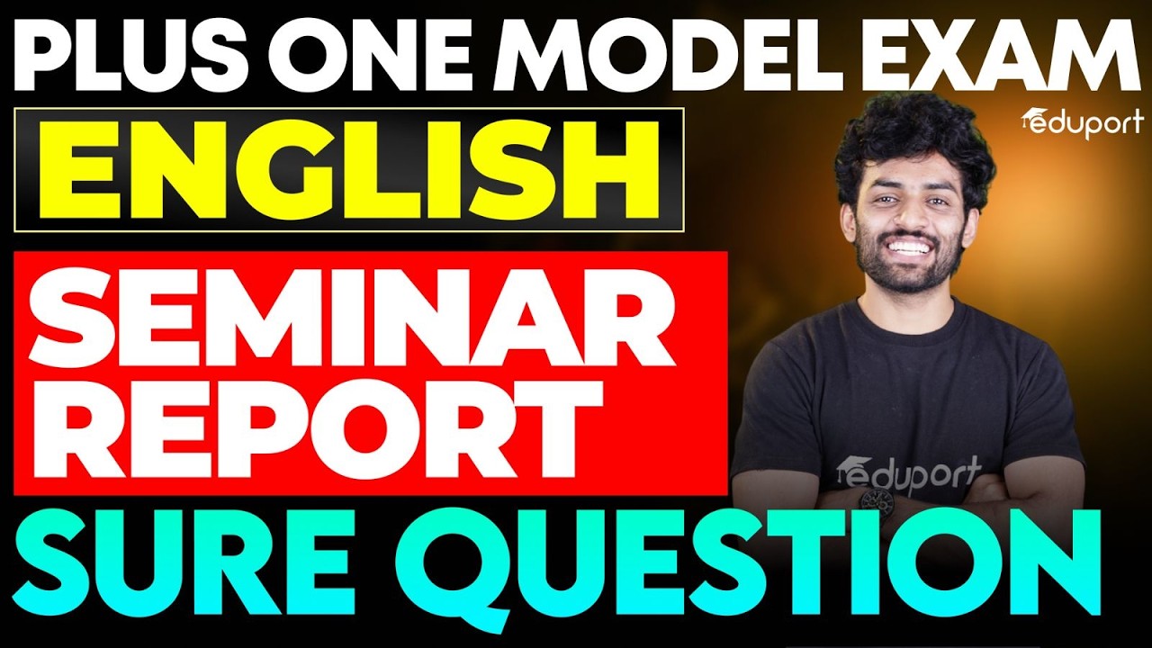 Plus One | English | How to Write Seminar Report / Panel Discussion Report | Eduport Plus One