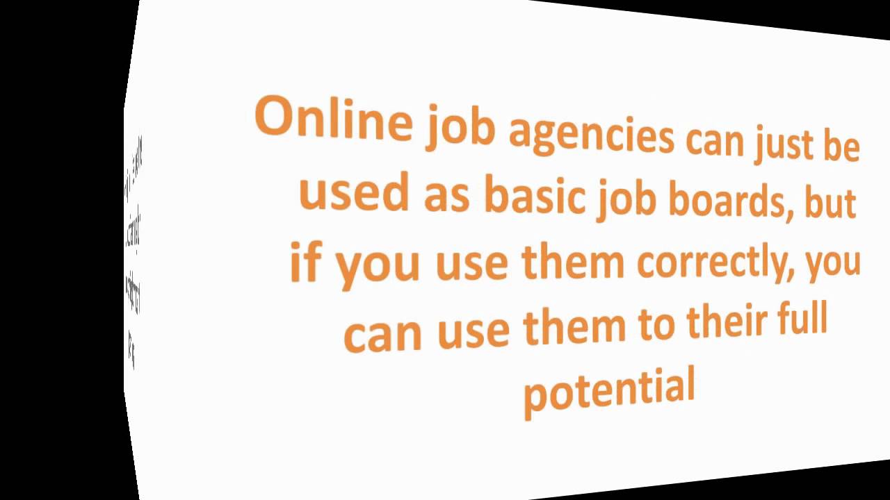 Online Job Agencies
