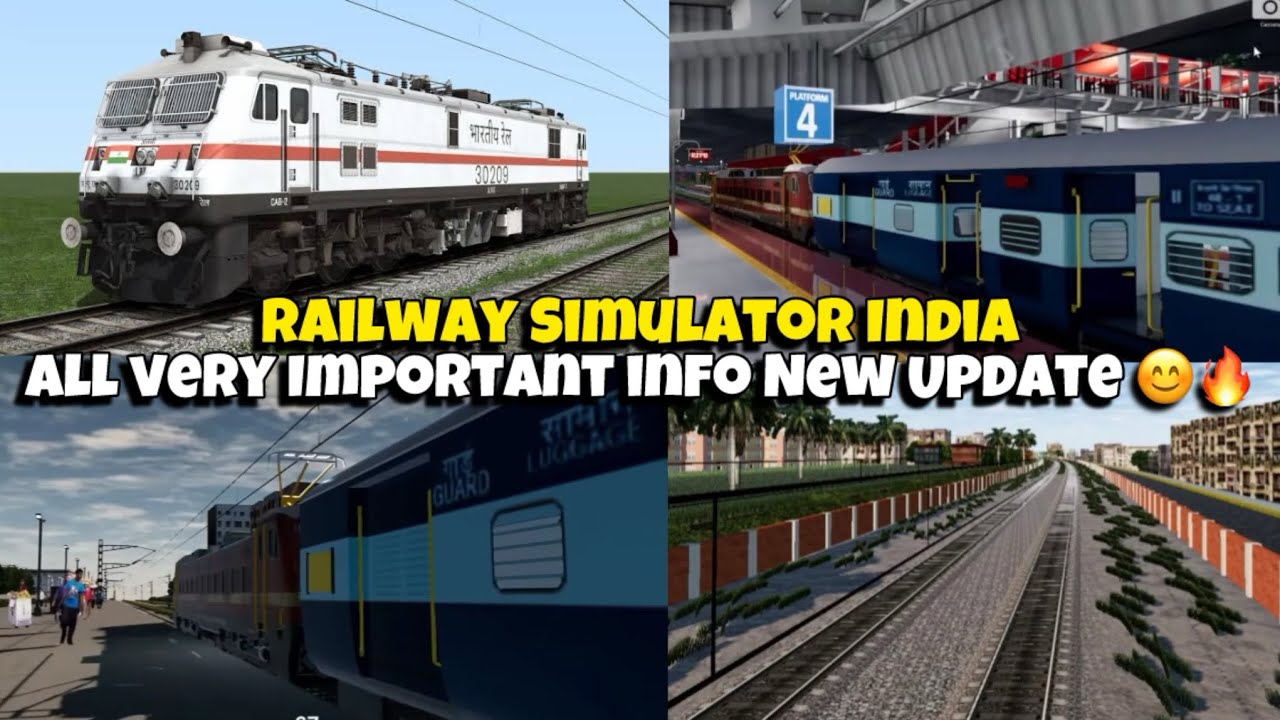 Railway Simulator India | All Very Important Info New Update 😊🔥