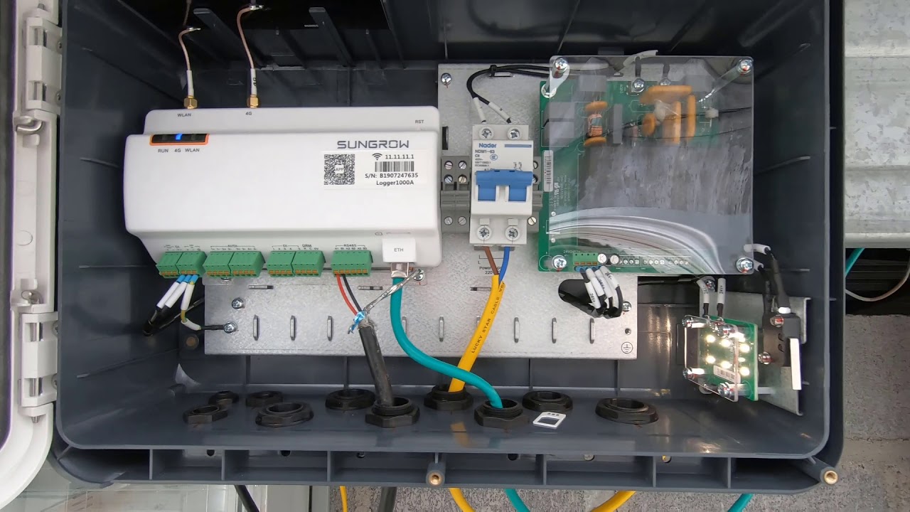 Cách cài đặt bộ truyền đữ liệu cho máy Sunggrow hệ Solar 1 megawat