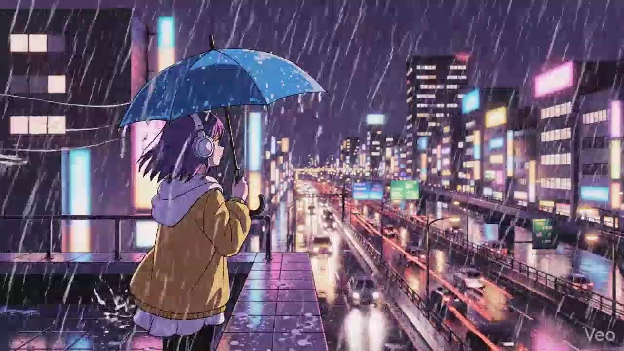 Soft Rain at Night 🌧️ Japanese City Lofi Beats