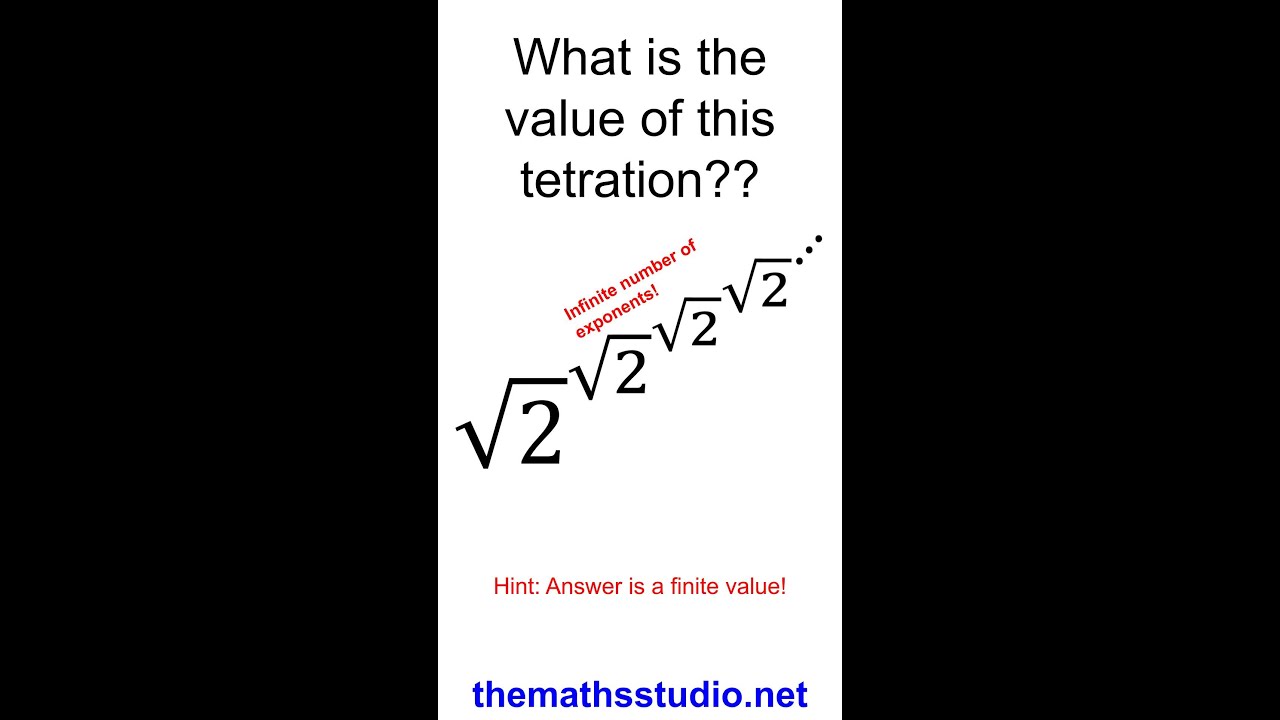 What is the value of the infinite tetration of &radic;2?