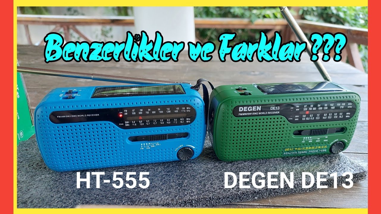 DEGEN DE13 VE HT-555 BENZERLİKLERİ VE FARKLARI 
