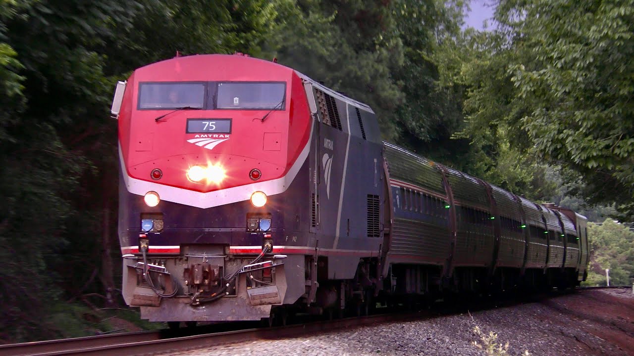 Trains in Durham, NC ft. Amtrak 161 & Phase VII P42