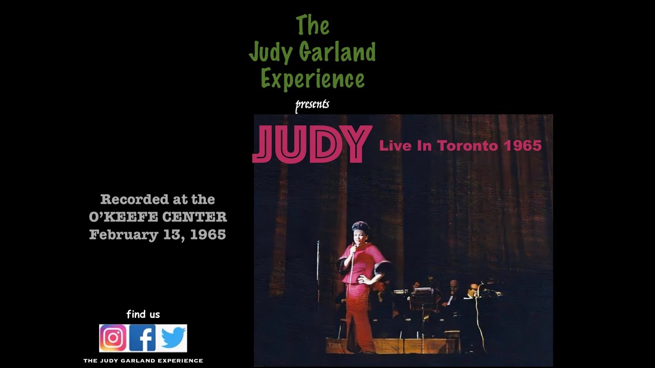 JUDY GARLAND Live In Toronto 1965 MORT LINDSEY
