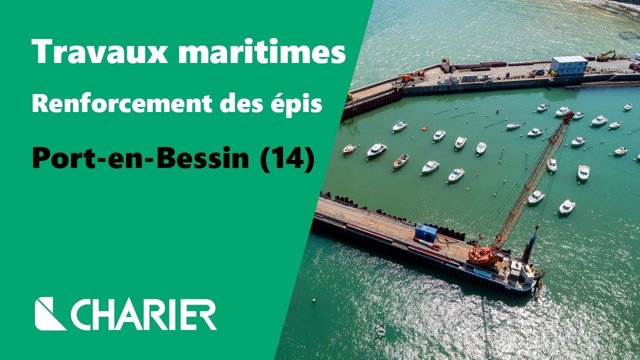 Réfection et renforcement des épis - Port-en-Bessin-Huppain