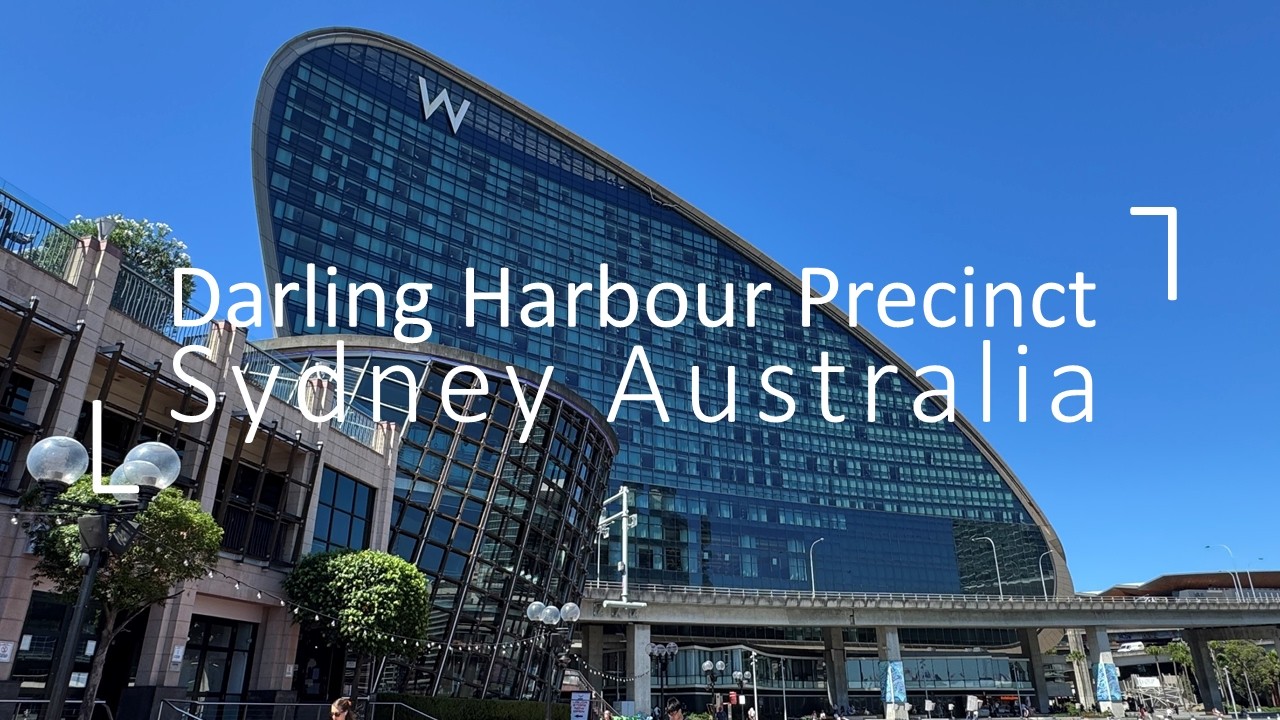 Explore Darling Harbour Precinct Sydney Australia | 4K Walking Tour