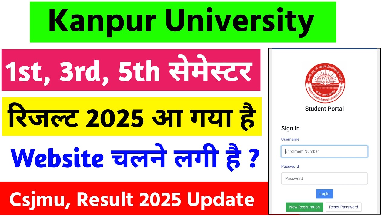 Csjmu result 2025 kaise dekhe | csjmu result 2025 kaise dekhe samarth portal | csjmu result 2025