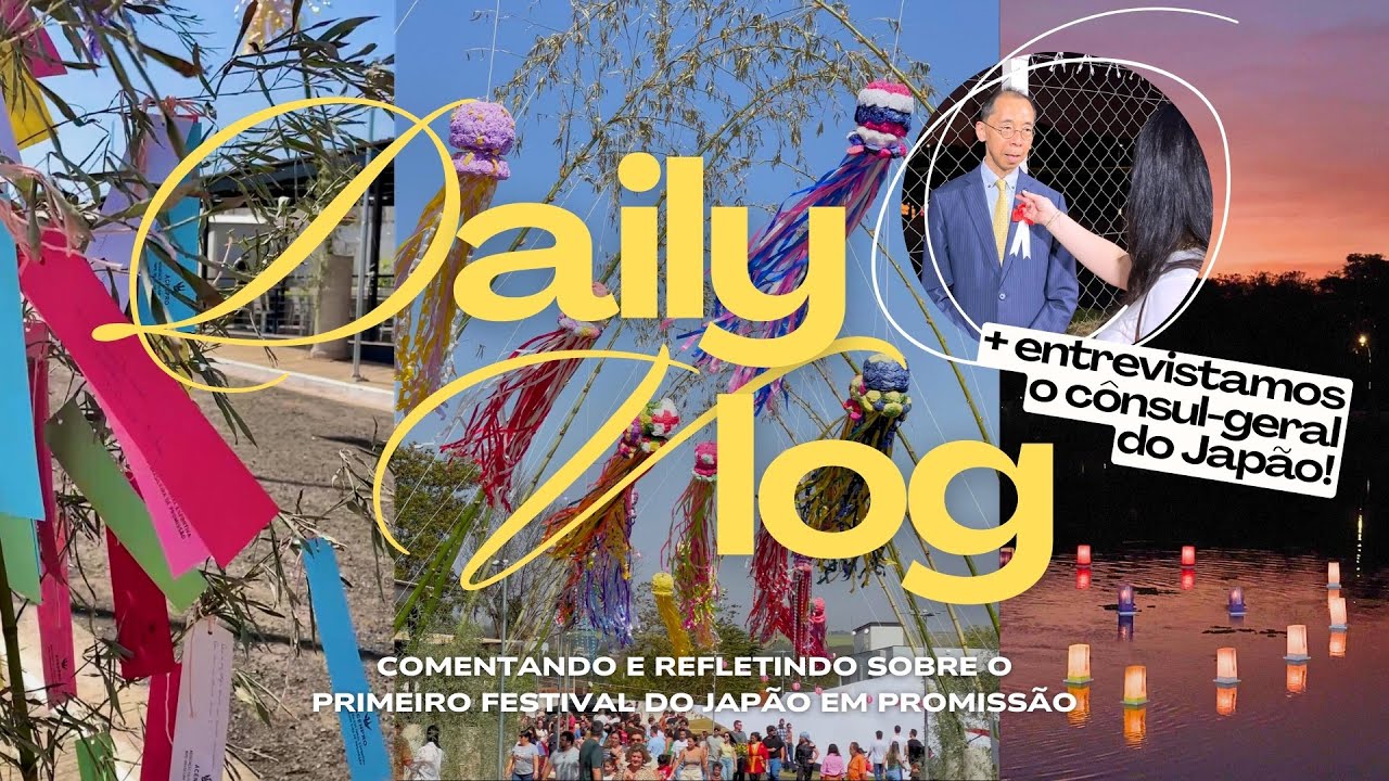 VLOG | dias em PROMISSÃO: 1º FESTIVAL DO JAPÃO, entrevistamos o CÔNSUL e reflexões | @ninaeduks