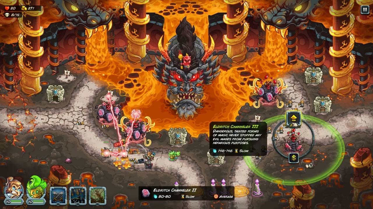 Kingdom Rush Alliance FIRE DRAGON CAVE [impossible] [campaign]