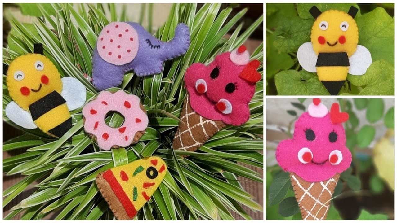 DIY FELT FRIDGE MAGNETS | FELT CRAFT IDEAS | SUPER EASY COOL FRIDGE MAGNETS