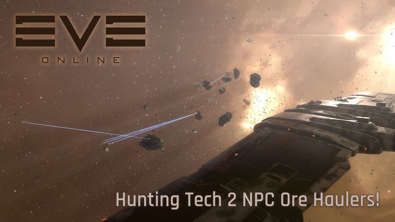 Eve Online - Hunting Tech 2 NPC-перевозчики руды!