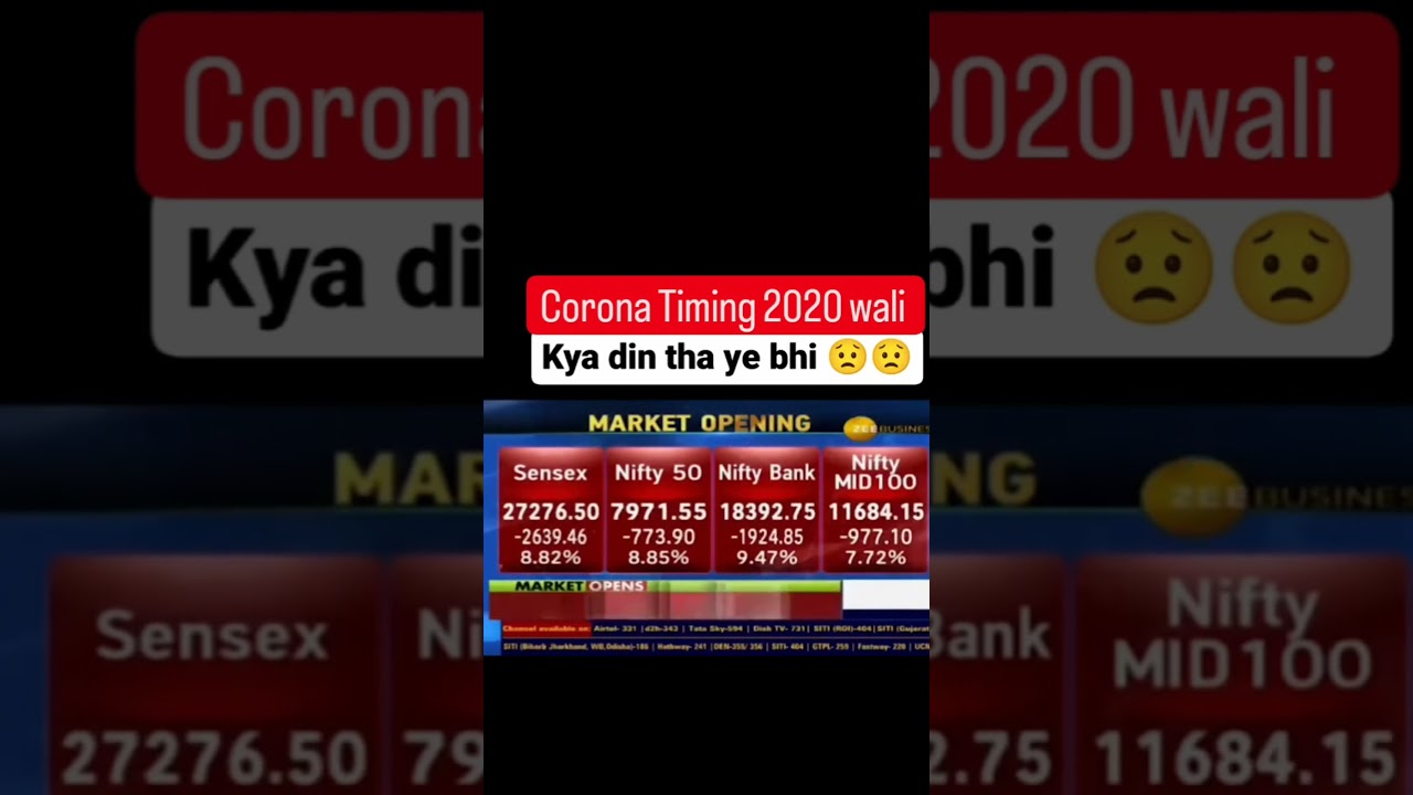 Corona Timing 2020 Market crash #trending #viral #coronavirus #market #crash #loss @ZeeBusiness