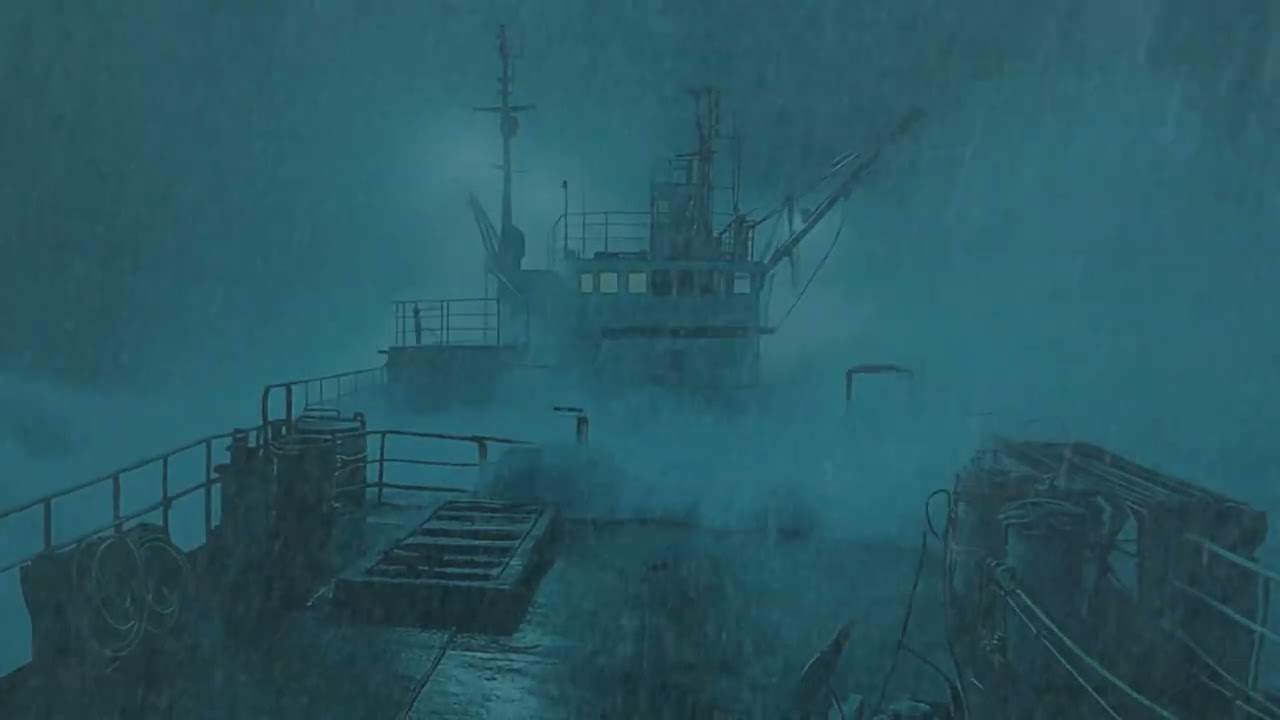 Fall Easily Into Deep Sleep with Heavy Rain and Wave, Mighty Thunder at Night | Rain White Noise