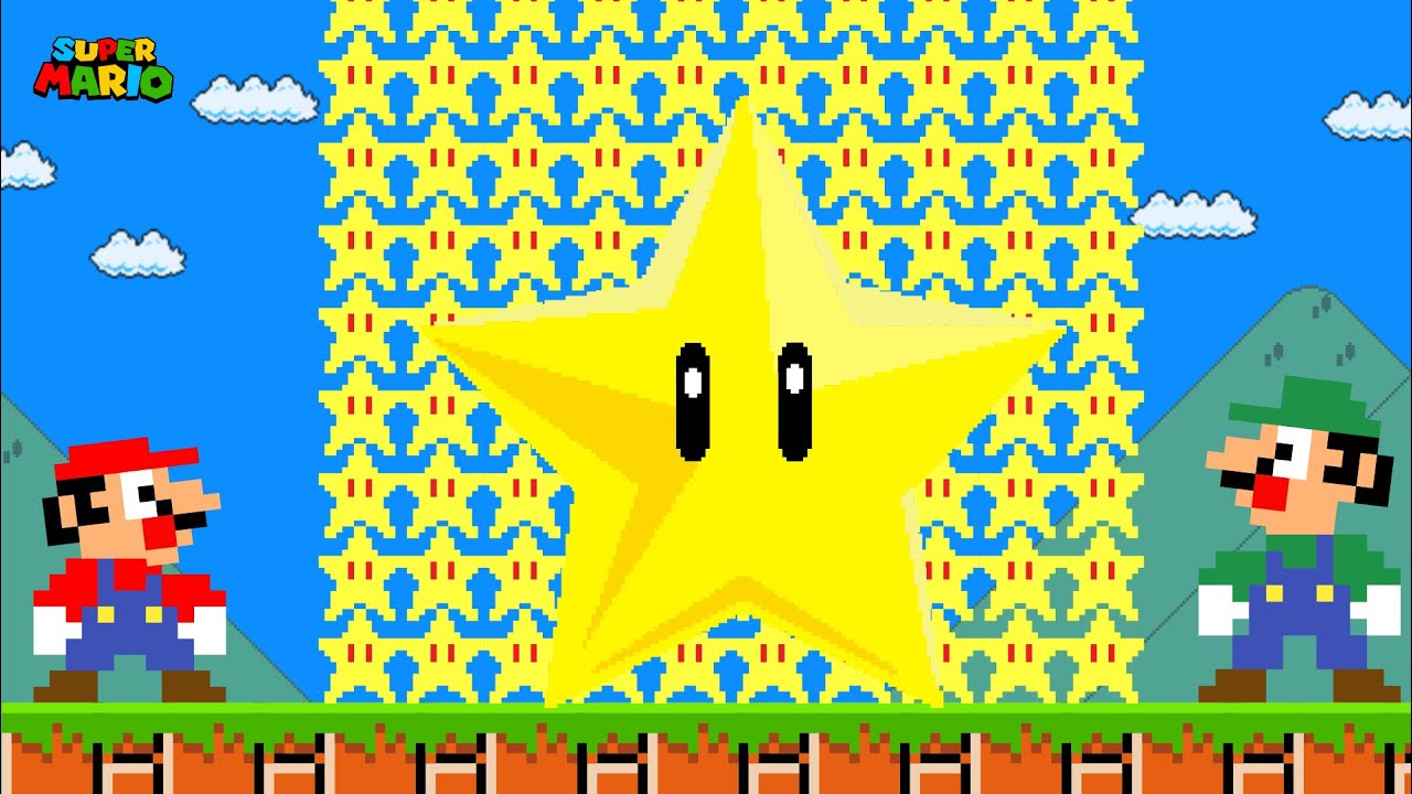Evolution of Super Star and Mario in Super Mario Bros