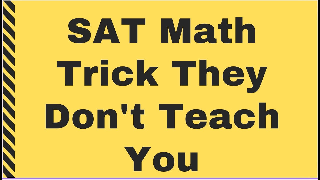 Одна задача по математике на SAT, которая отделяет 1200 баллов от 1500.