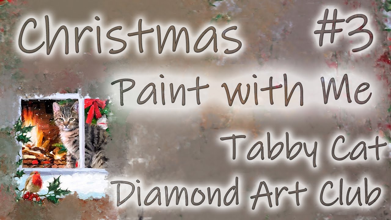 Diamond Painting | Christmas Paint with Me #3  - Überraschungspost von Pichu und die DAC Tabby Cat