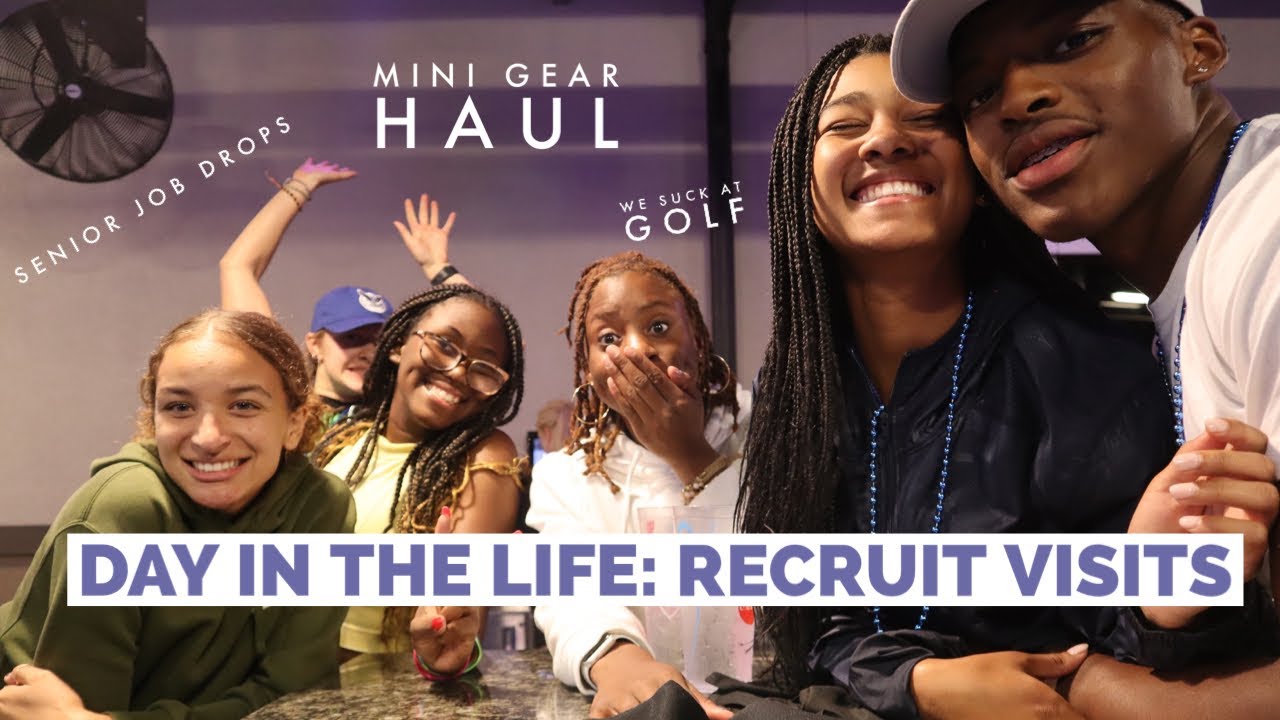 Day in the life: track recruit visits, senior job drops, mini gear haul, FRIDAY