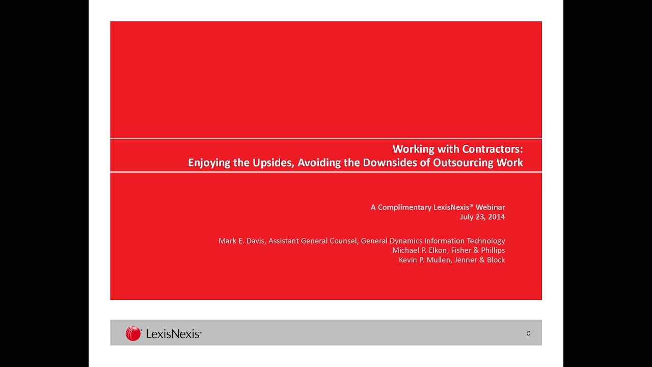 LexisNexis Webinar: Working with Contractors
