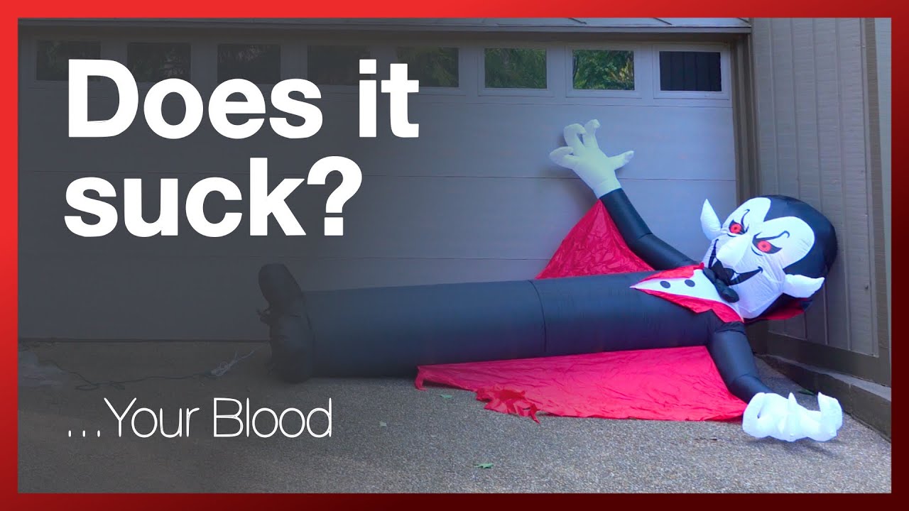 Inflatable Vampire With Cape - Unboxing (if there were a box) and Review.