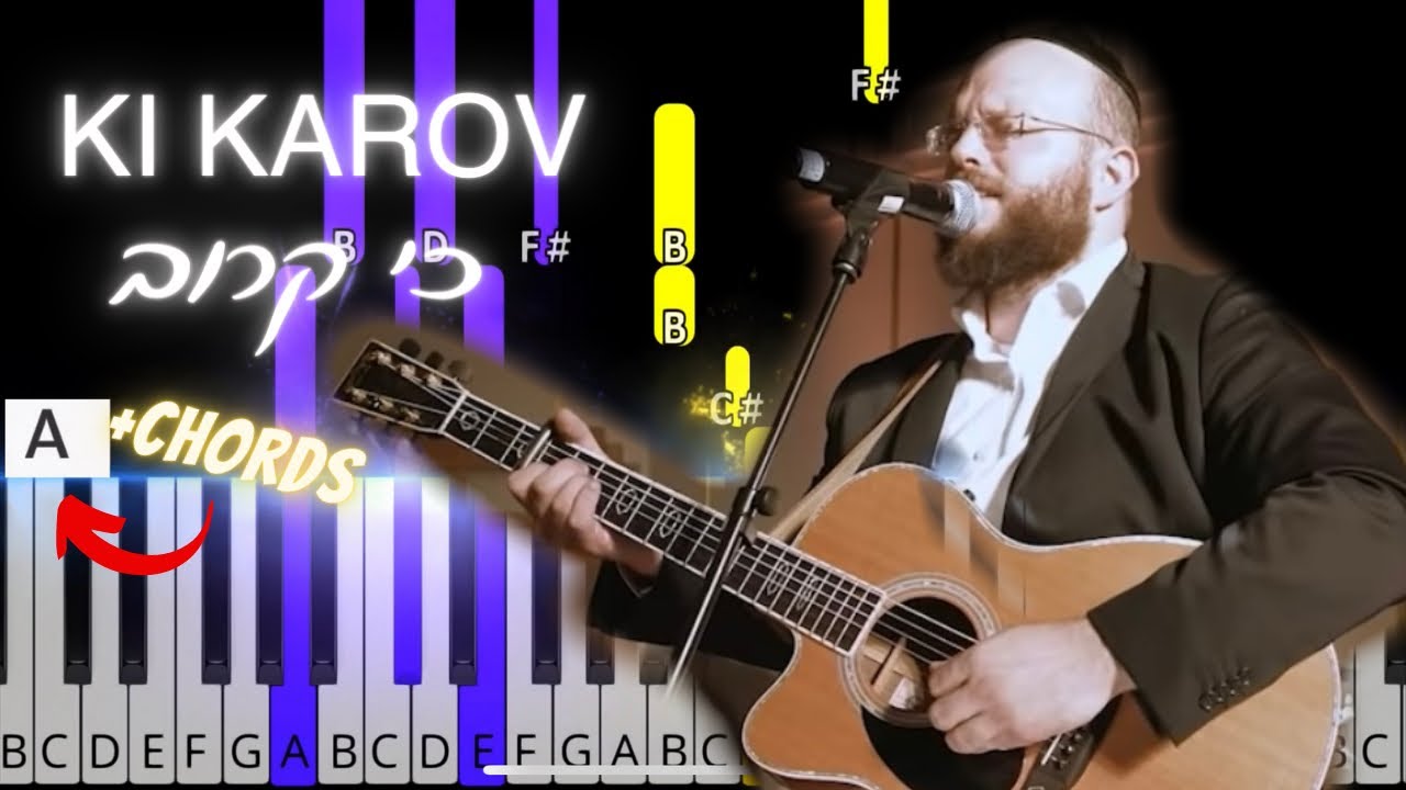 Ki Karov by Eitan Katz | איתן כ״ץ - כי קרוב ￼| Easy piano tutorial with chords | פלייבק