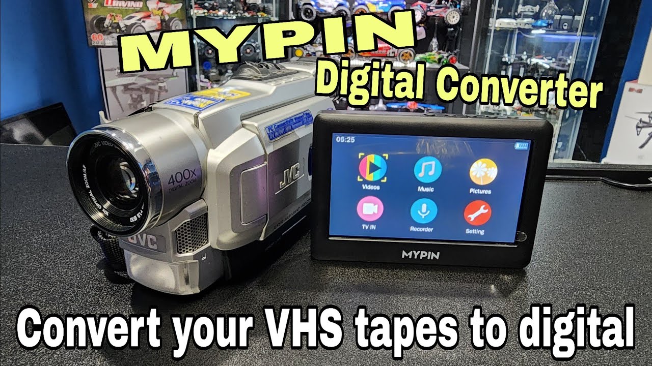 How to Convert VHS tapes to Digital mp4 (MYPIN Video to digital Converter from Amazon) Elgato video