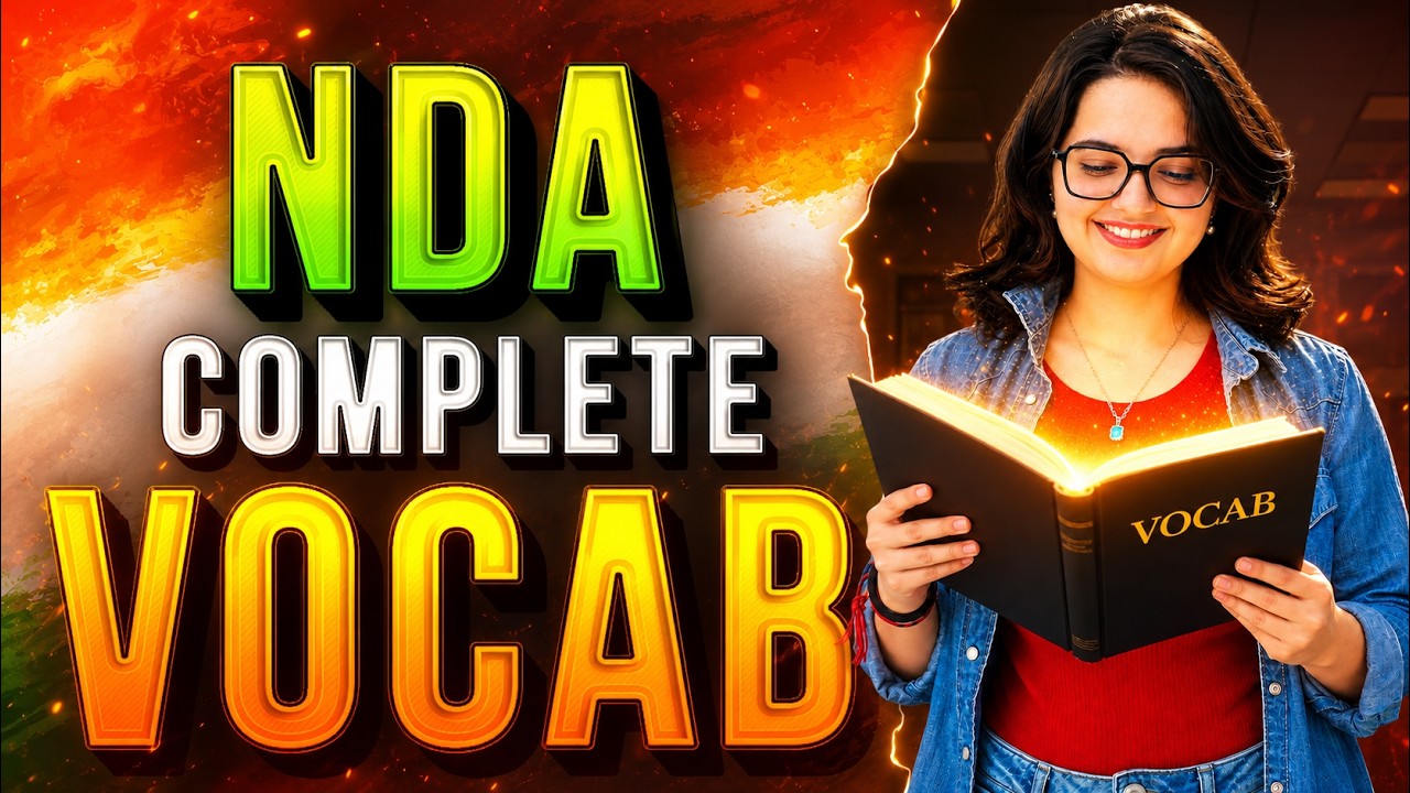 Complete English Vocabulary by Pooja Ma'am || NDA English Vocabulary | CDS English Vocabulary