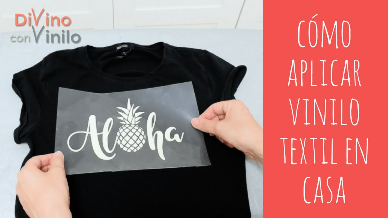 Cómo CREAR Estampados con VINILO TEXTIL sobre Camisetas 👕 [FUNCIONA CON PLANCHA NORMAL]