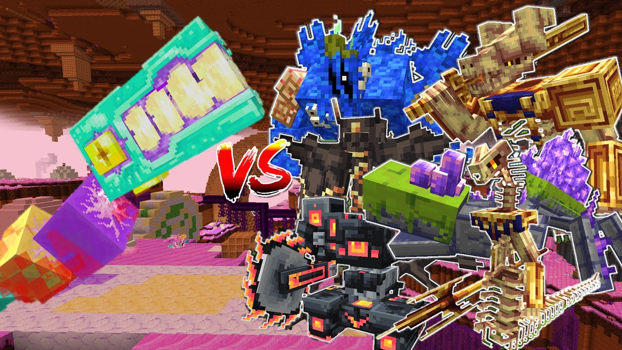 GUM WORM *ALEX'S CAVES UPDATE VS L_ENDER'S CATACLYSM MINIBOSSES - MINECRAFT
