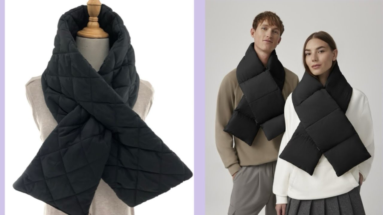🌟WRAPPED In tradition /Hand Made poffer scarves made Eesy/winter scarf  for men and women🧣🪡