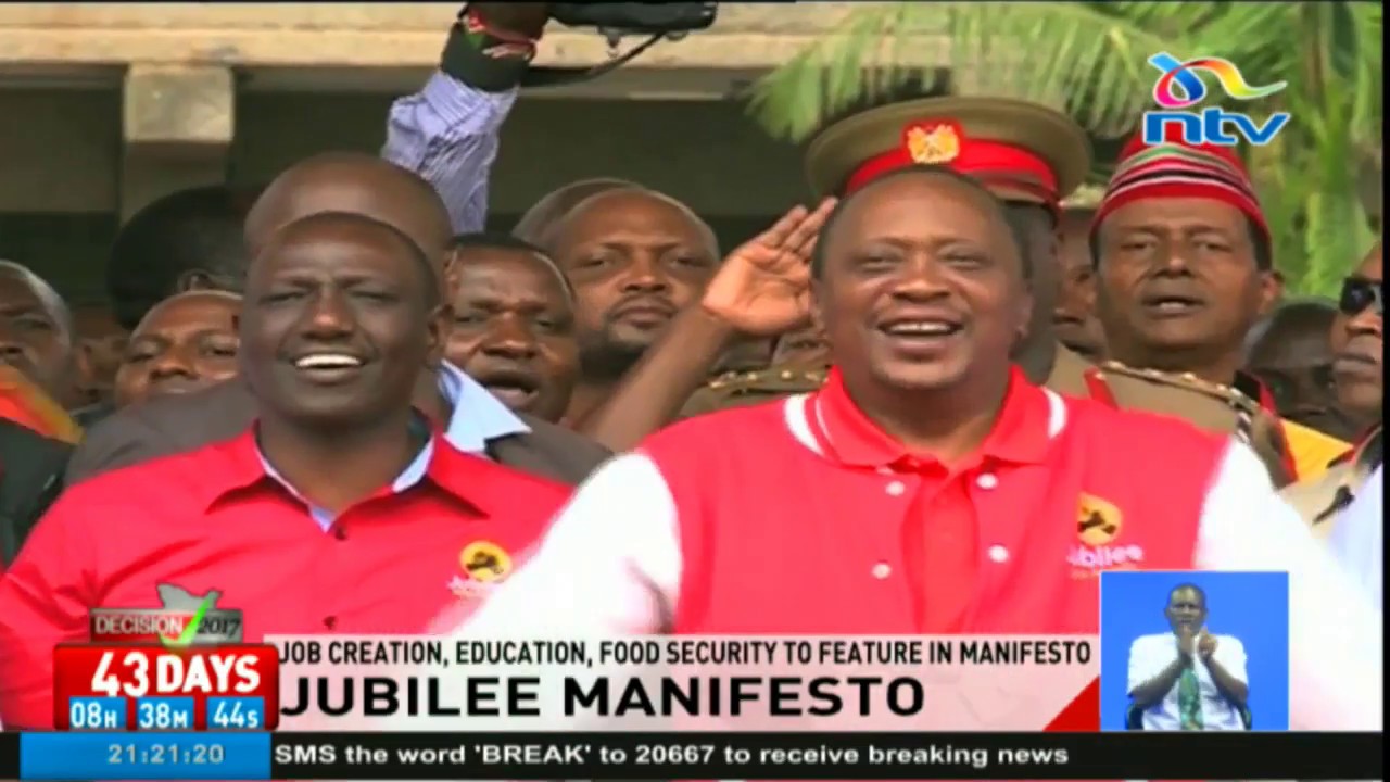 Jubilee to unveil Manifesto at Kasarani Sports Complex