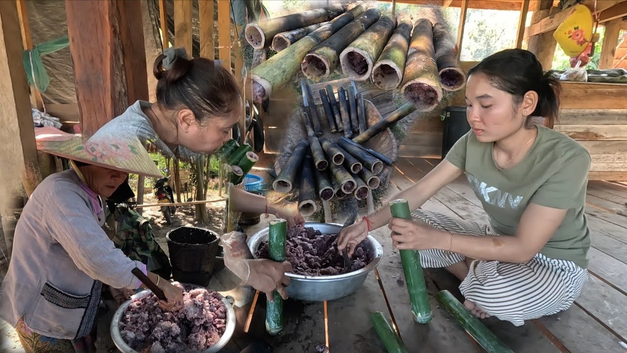Ep2ເຮັດເຂົ້າກ່ອນf.cກັບບ້ານ// EP 2 ทำข้าวหลามก่อนเอฟซีกลับบ้าน