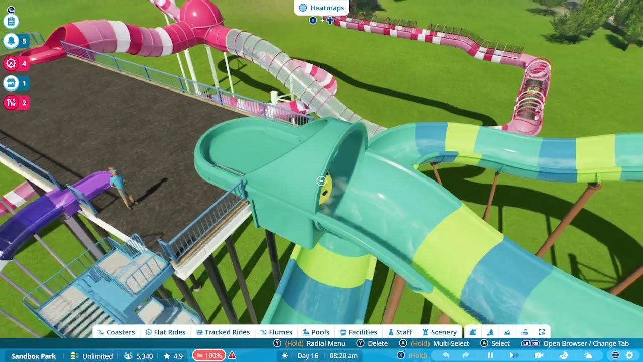 Family raft water slide 