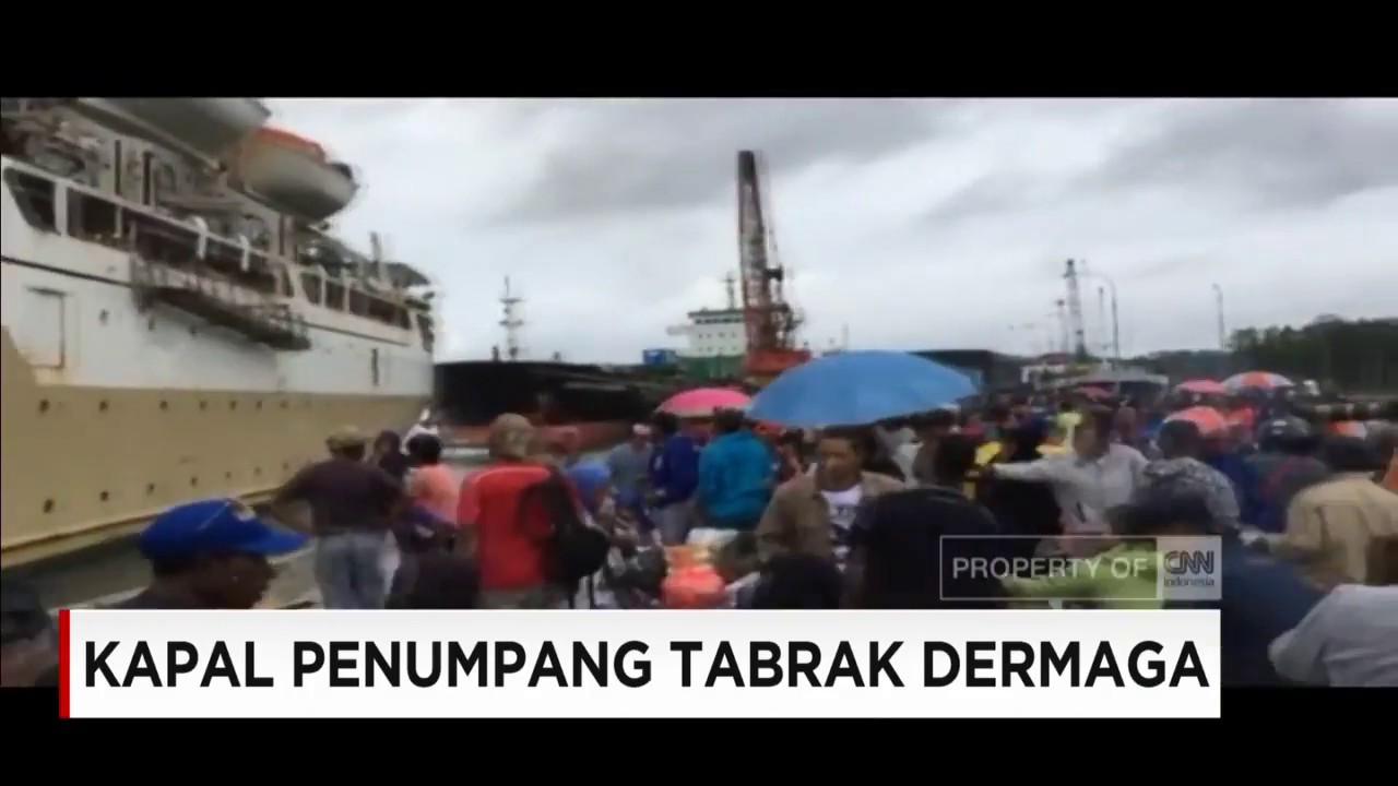 Kapal Penumpang Tabrak Dermaga di Timika, Papua