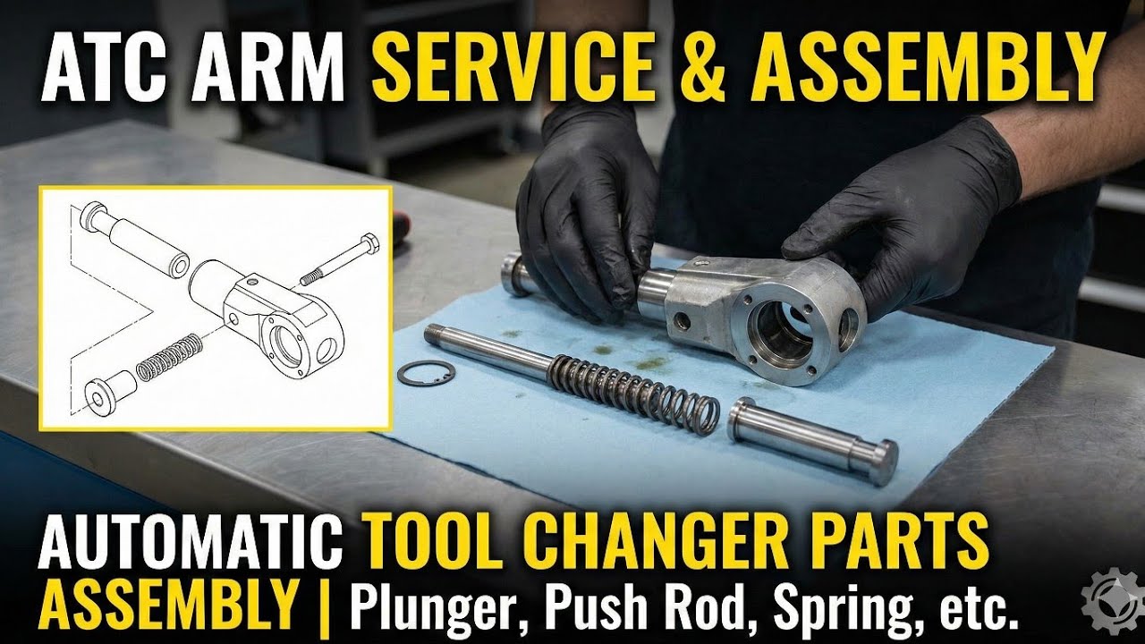 ATC Arm Service And Assembly | Automatic Tool Changer Parts Assembly | Plunger, Push Rod, Spring etc