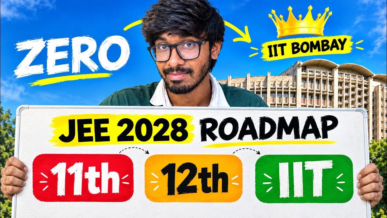 Complete 2 Year IIT JEE Roadmap🔥. JEE Mains and Advanced Strategy