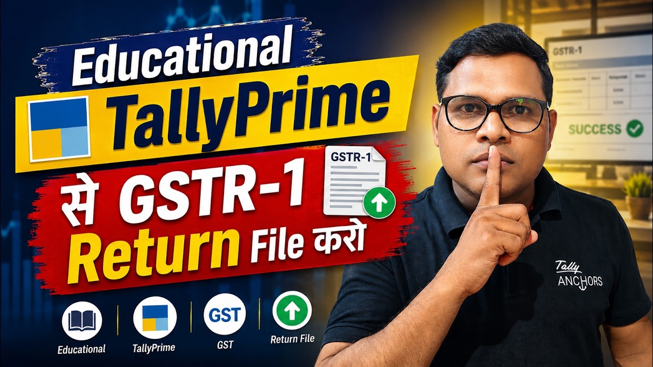 File GSTR-1 Return By Educational TallyPrime | GSTR-1 Offline Return Filing