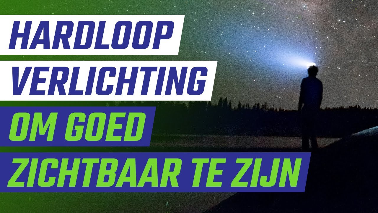 Hardloopverlichting om beter op te vallen in het donker