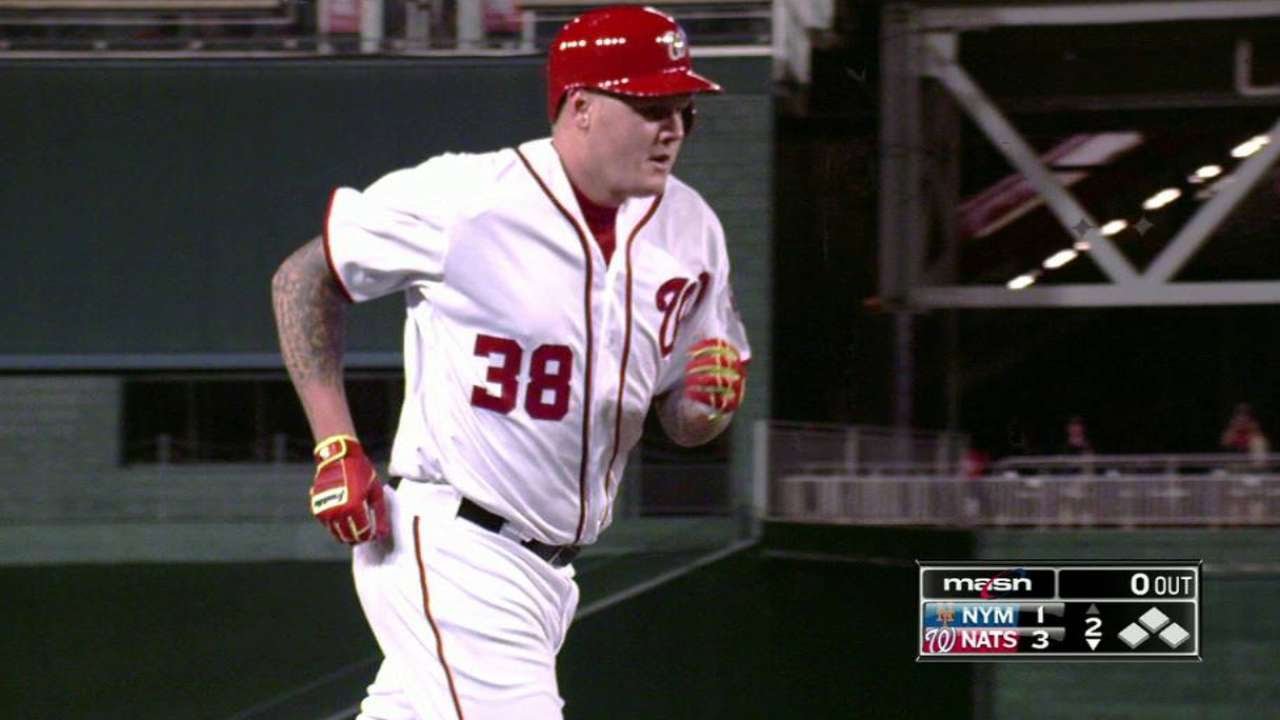 Mat Latos cranks a solo dinger to left-center