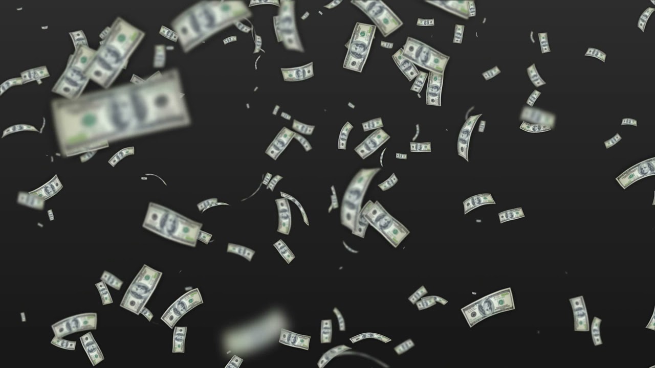 Money Falling Background | American Dollar | Free Stock Footage