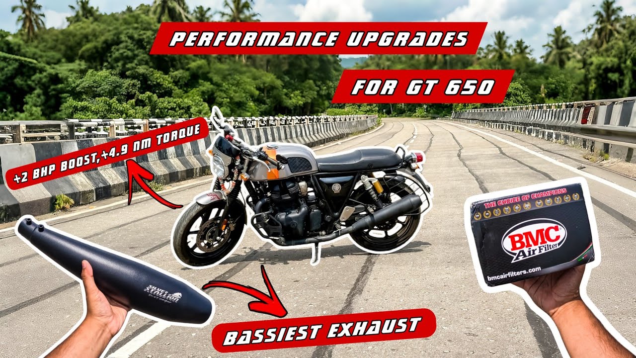 GT 650 Stage 1 Upgrade 🥵Silver Stallion Performance Exhaust & BMC Performance Air Filter #gt650
